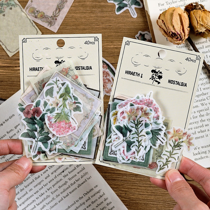 Retro Journal Stickers for Vintage Planner & Diary | Stamprints