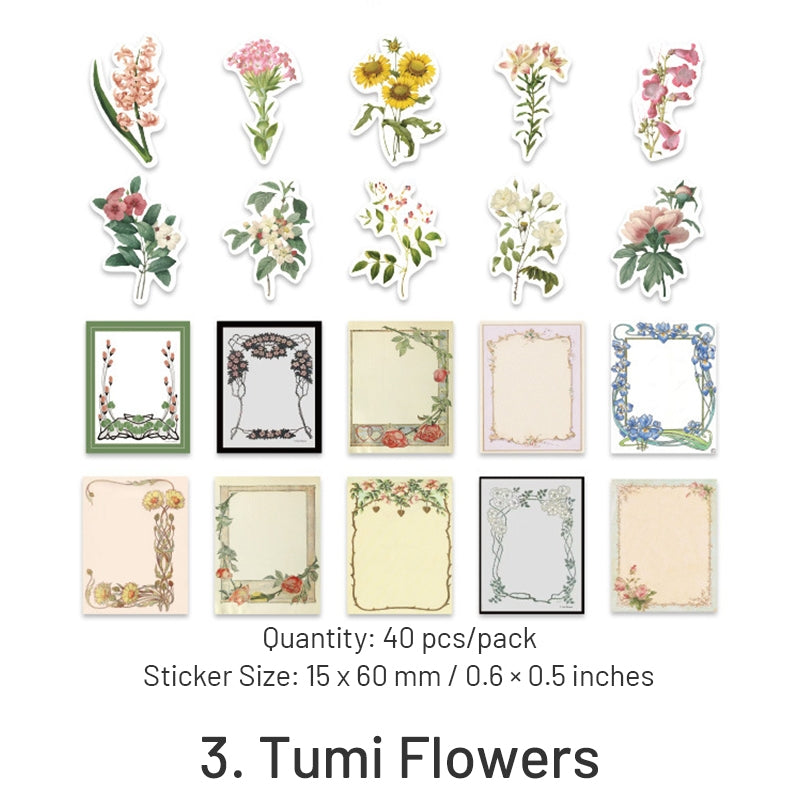 Retro Journal Stickers for Vintage Planner & Diary | Stamprints