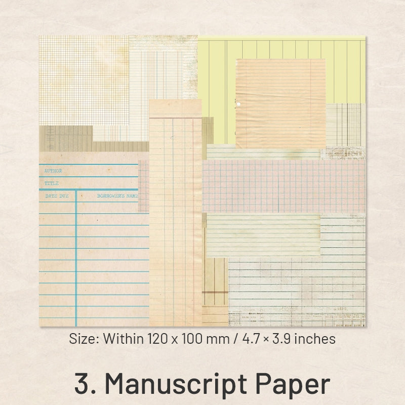 Old Times Journal Paper Pack - Manuscript, Letters sku-3