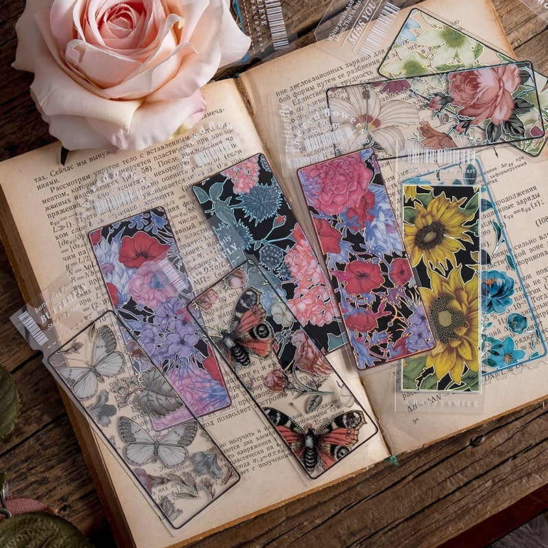One Page of Flowes Series Plant Bookmarks b4