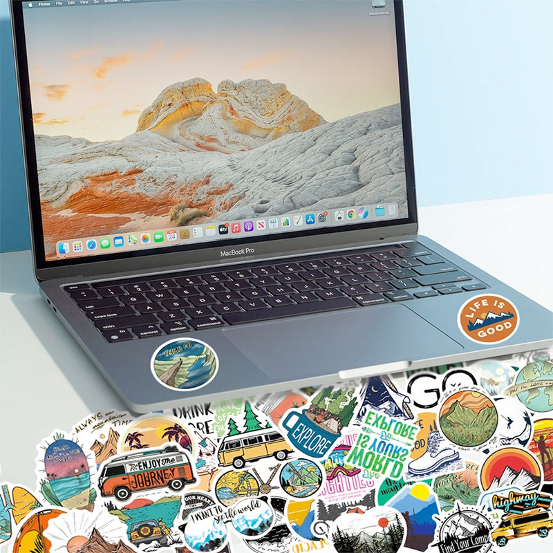 Outdoor Theme Camping Vinyl Stickers b3