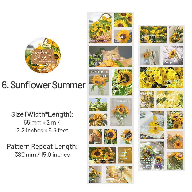 Path Garden Flower Plant Sticker Tape sku-6