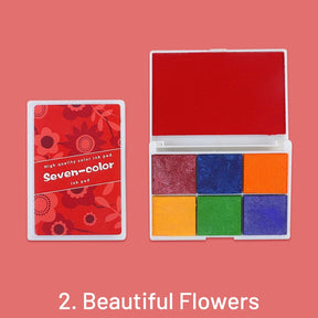 Pearlescent Seven-Color Boxed Ink Pad Set sku-2