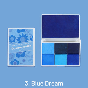 Pearlescent Seven-Color Boxed Ink Pad Set sku-3