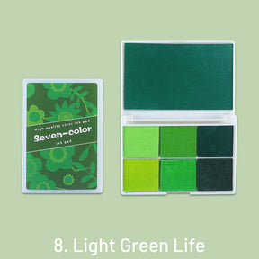 Pearlescent Seven-Color Boxed Ink Pad Set sku-8