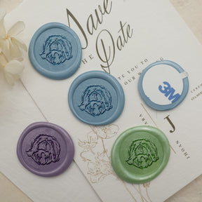 Pekingese Dog Wax Seal Stamp - Stamprints2