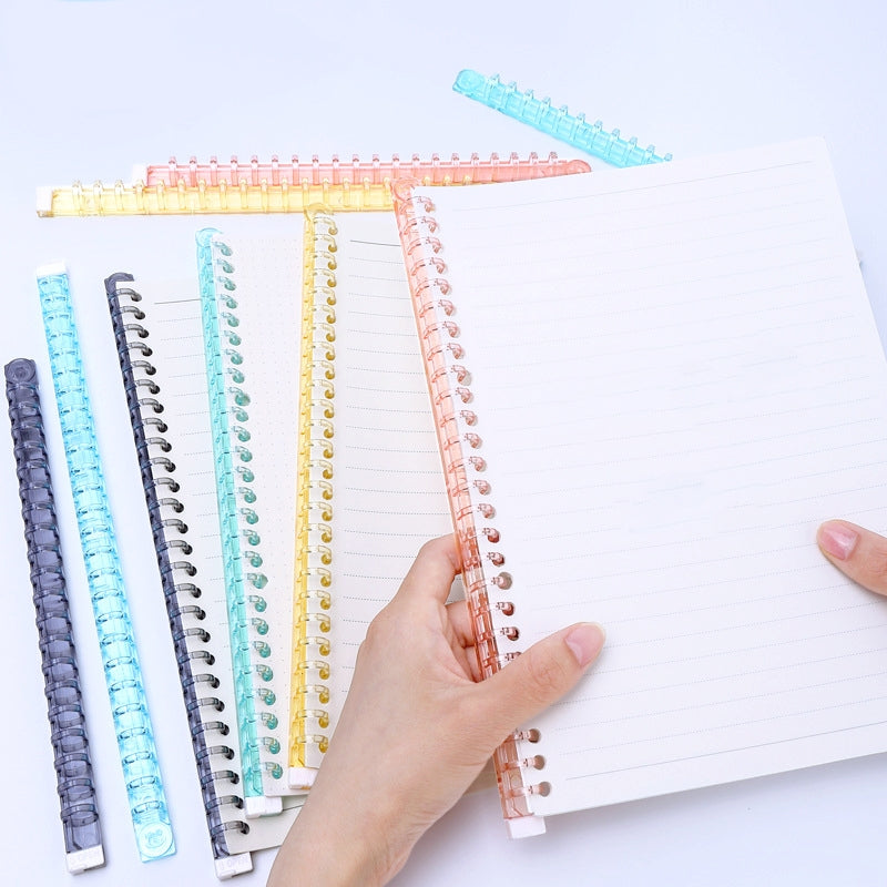 Perforated Loose Leaf Paper Plastic Clip Binding Rings b3