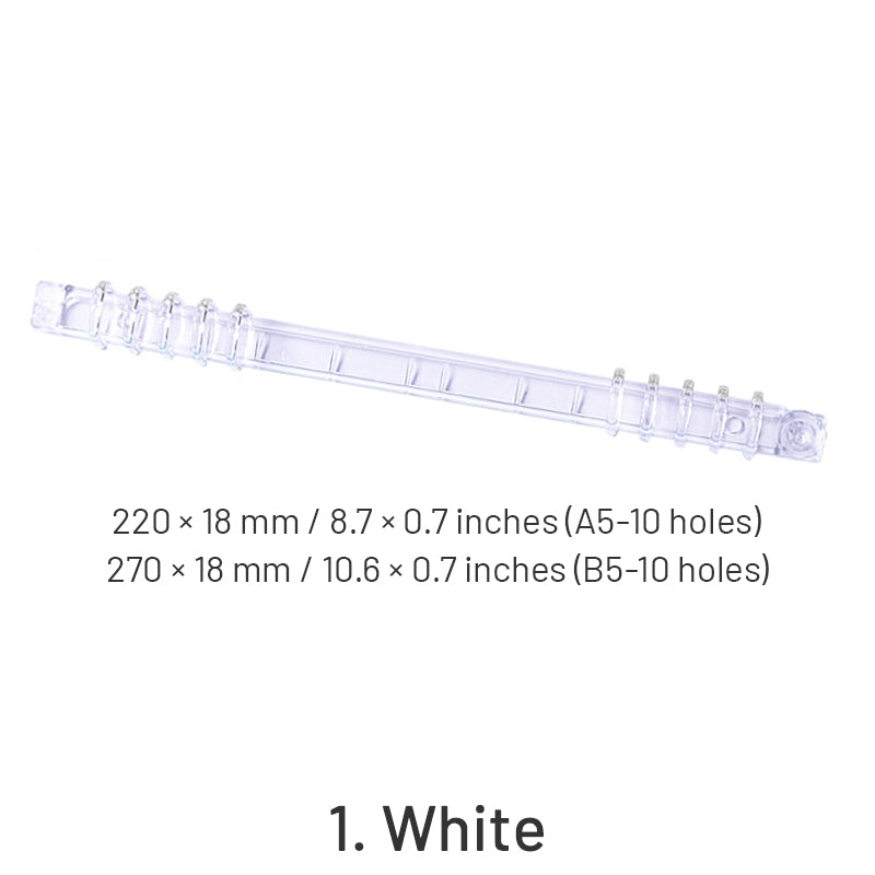 Perforated Loose Leaf Paper Plastic Clip Binding Rings sku-1