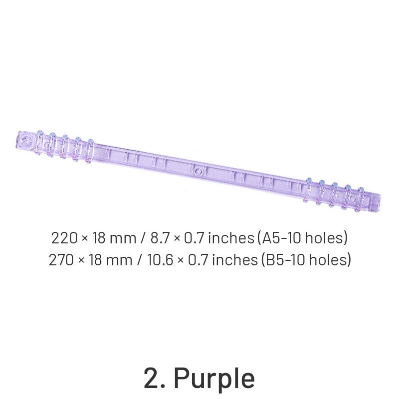 Perforated Loose Leaf Paper Plastic Clip Binding Rings sku-2