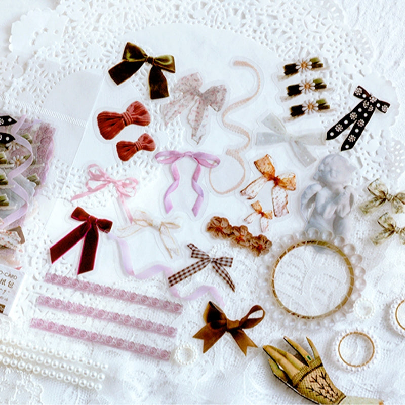 PET Decorative Sticker - Leaf, Petal, Stationery, Mushroom, Ribbon b5