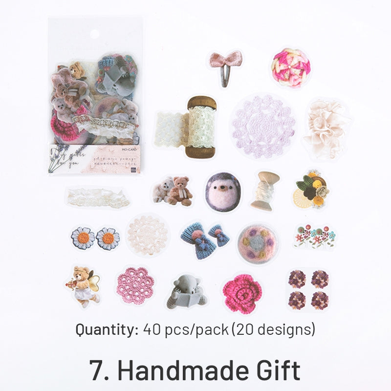 PET Decorative Sticker - Leaf, Petal, Stationery, Mushroom, Ribbon sku-7