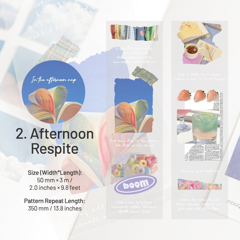 Photo and Text PET Tape for Coffee Travel Food sku-2