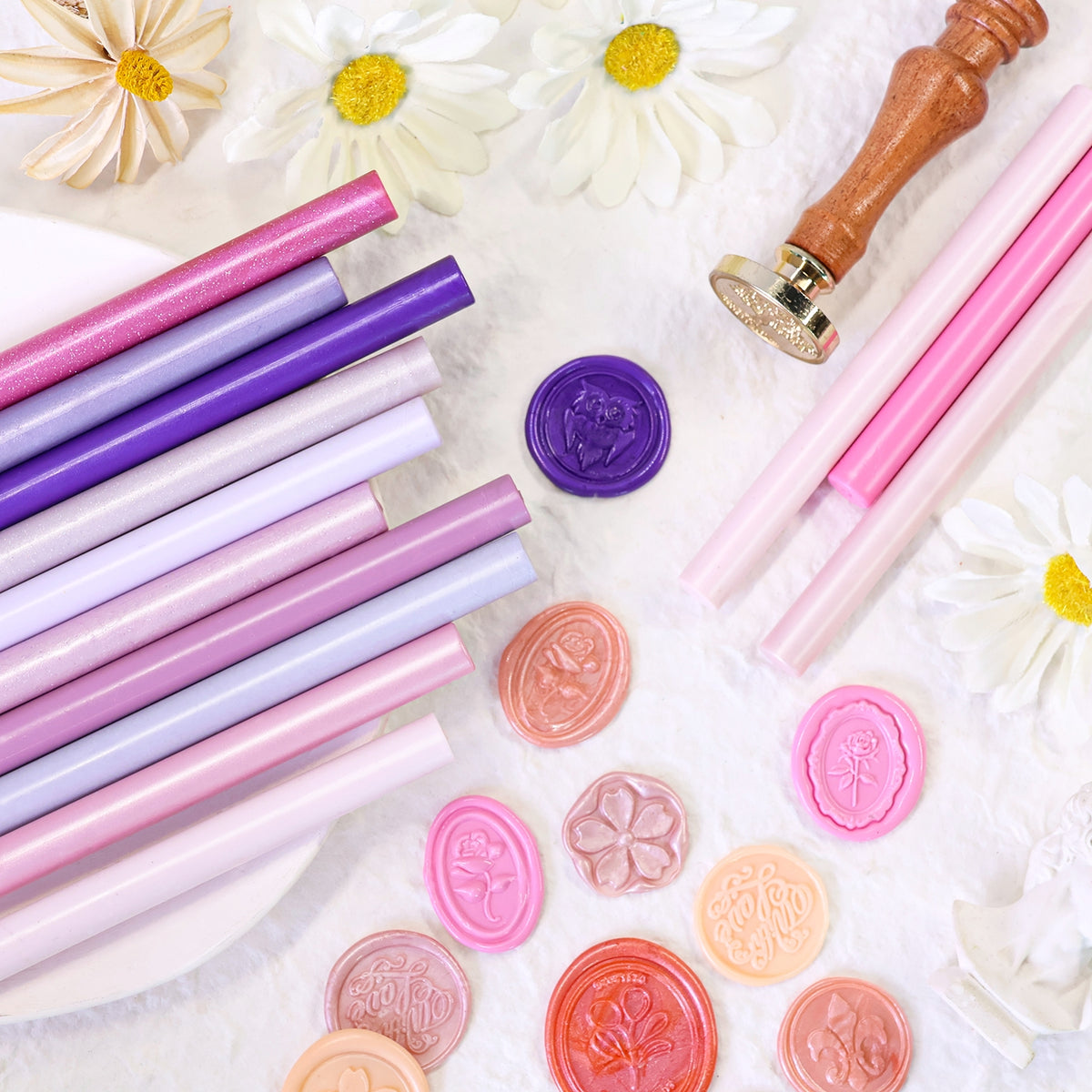 Pink Sealing Wax Stick Set (Random 20 Pcs)1