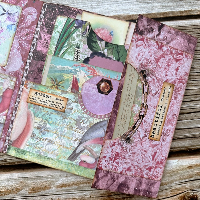 Pink Spring Handmade Junk Journal Collection Folder b