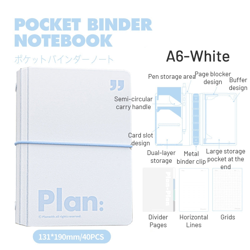 Plan with Pocket Series Simple Binder Planner sku-5