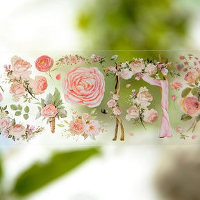 Plant a Rose Series Vintage Floral Decorative Tape c2