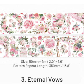 Plant a Rose Series Vintage Floral Decorative Tape sku-3