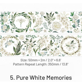 Plant a Rose Series Vintage Floral Decorative Tape sku-5