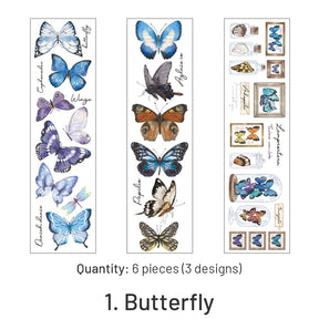 Plant and Butterfly PET Clear Sticker sku-1
