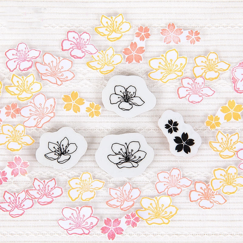 Plant and Flower EVA Foam Rubber Stamp Set (10 Pieces) sku