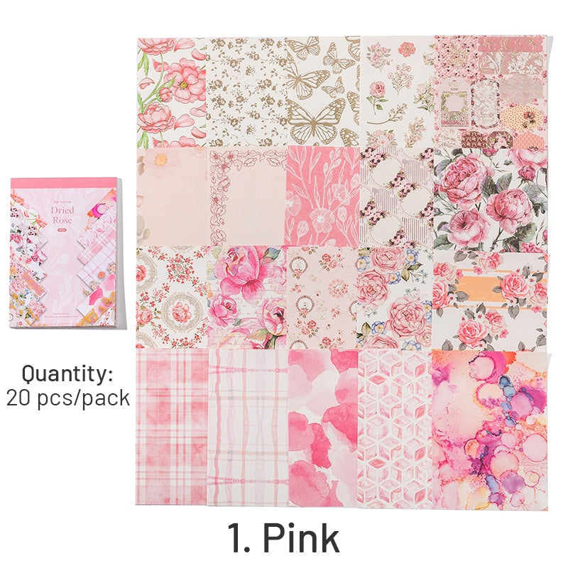 Plant and Flower Hot Stamping Gold Sticker Book sku-1