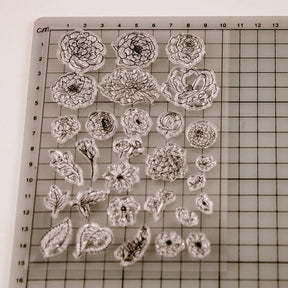 Plant and Flower Clear Silicone Stamps2