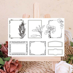 Plant Frame Clear Silicone Stamps