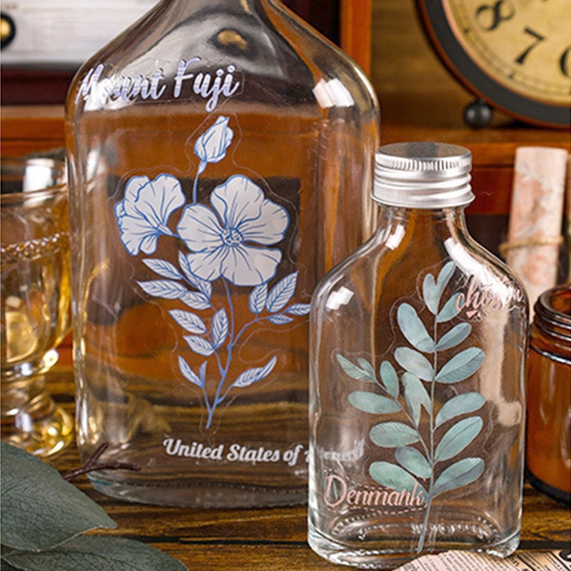 Plant PET Die-cut Stickers - Flower, Fruit, Rose, Tulip, Mushroom, Leaf b5