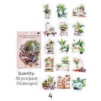 plant pot stickers Clear Plant & Pet Stickers - Decorative Transparent Labels