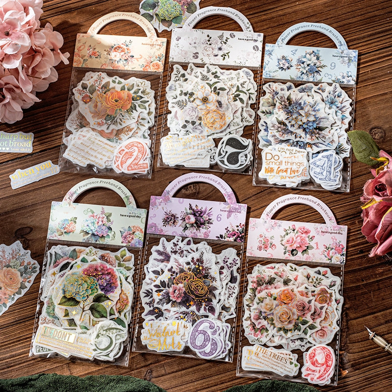 Plant, Number, and Phrase Washi Stickers a