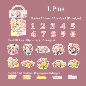 Plant, Number, and Phrase Washi Stickers sku-1