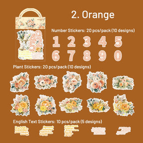 Plant, Number, and Phrase Washi Stickers sku-2