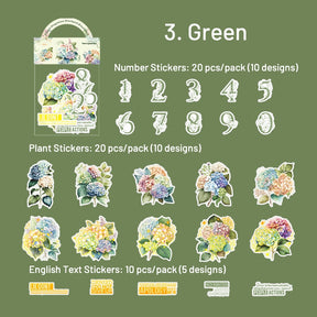 Plant, Number, and Phrase Washi Stickers sku-3