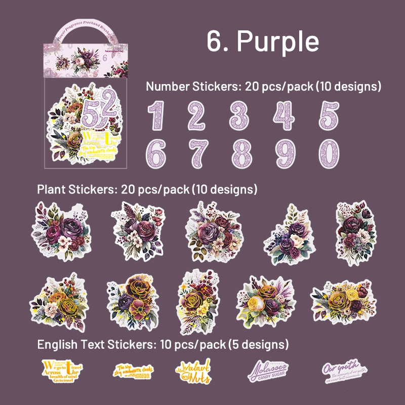 Plant, Number, and Phrase Washi Stickers sku-6