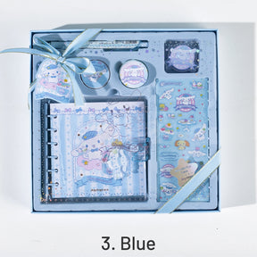 Plush Dolls and Food Square Crystal Journal Gift Box Set sku-3
