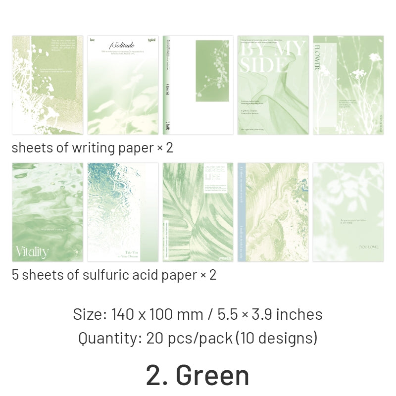 Poetry of Light Series Fresh Decorative Paper sku-2