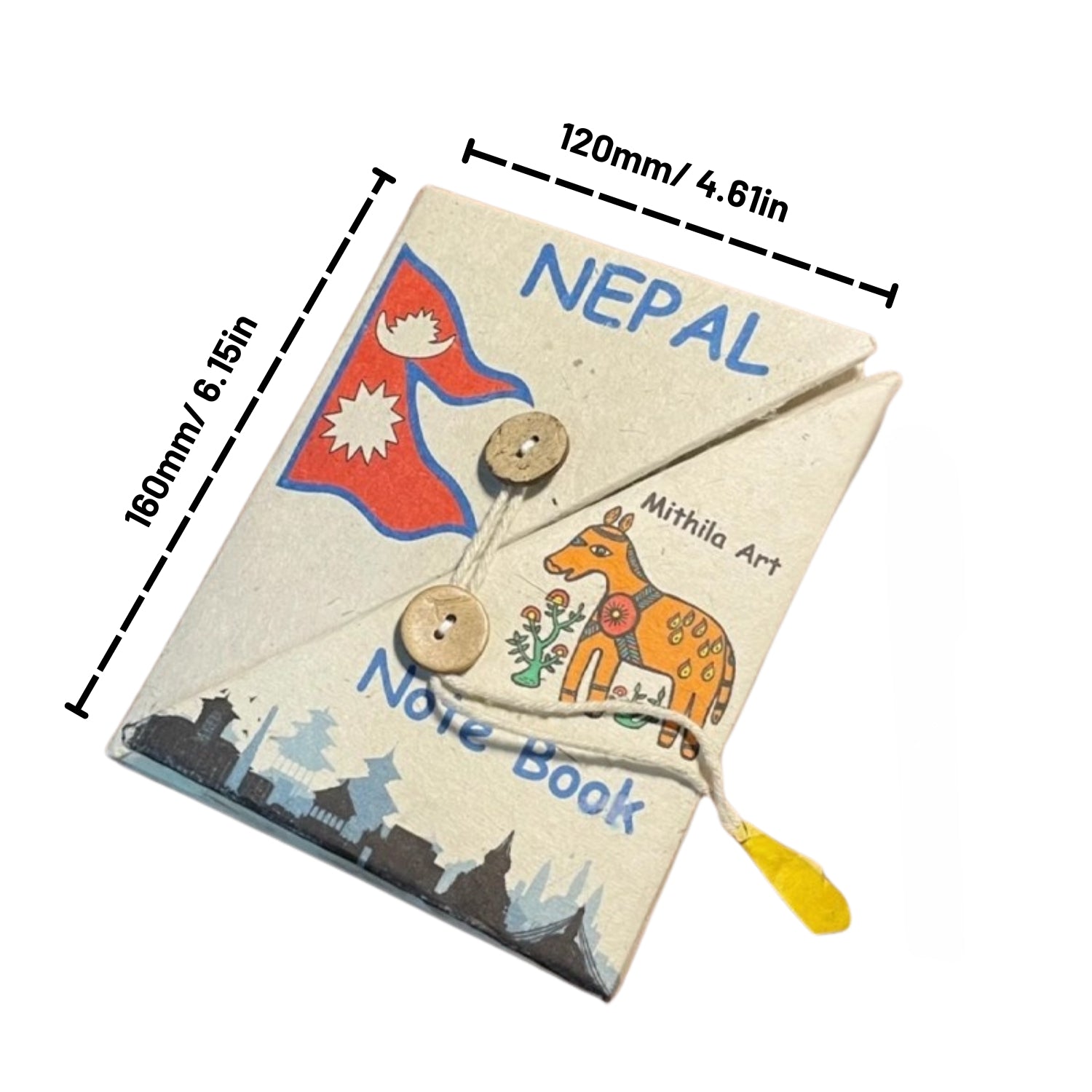 Pony Series Nepal Lokta Paper Notebook - 6.15 × 4.618