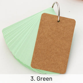 Portable Ring Buckle Colored Blank Loose-Leaf Notebook sku-3