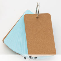 Portable Ring Buckle Colored Blank Loose-Leaf Notebook sku-4