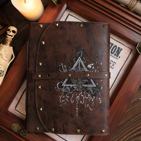 PU Vintage Deathly Hallows Magic Notebook - 1