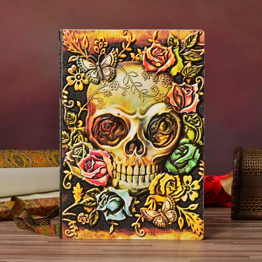 PU Vintage Embossed Halloween Notebook