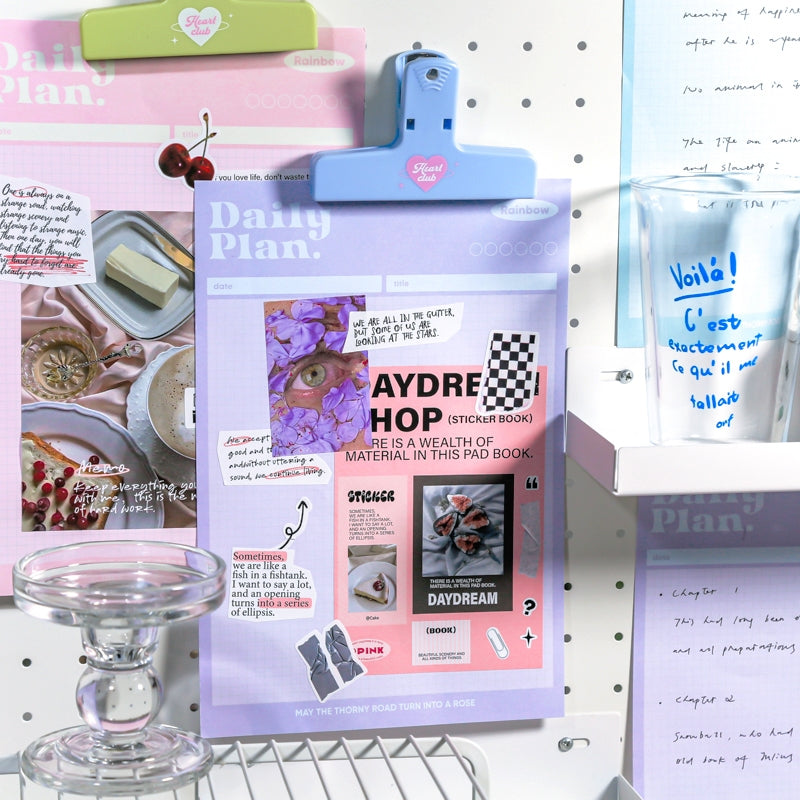 Rainbow Aroma Series Simple Grids Scratch Paper Notepad b