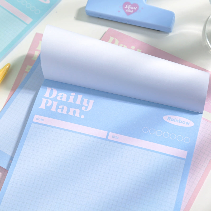 Rainbow Aroma Series Simple Grids Scratch Paper Notepad b5