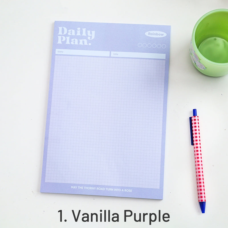 Rainbow Aroma Series Simple Grids Scratch Paper Notepad sku-1