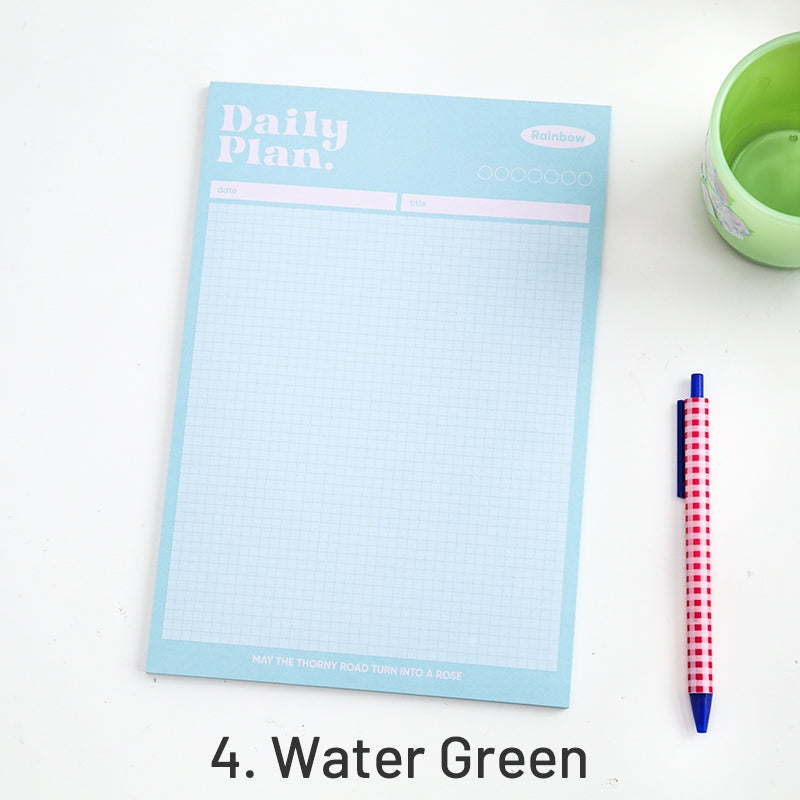 Rainbow Aroma Series Simple Grids Scratch Paper Notepad sku-4