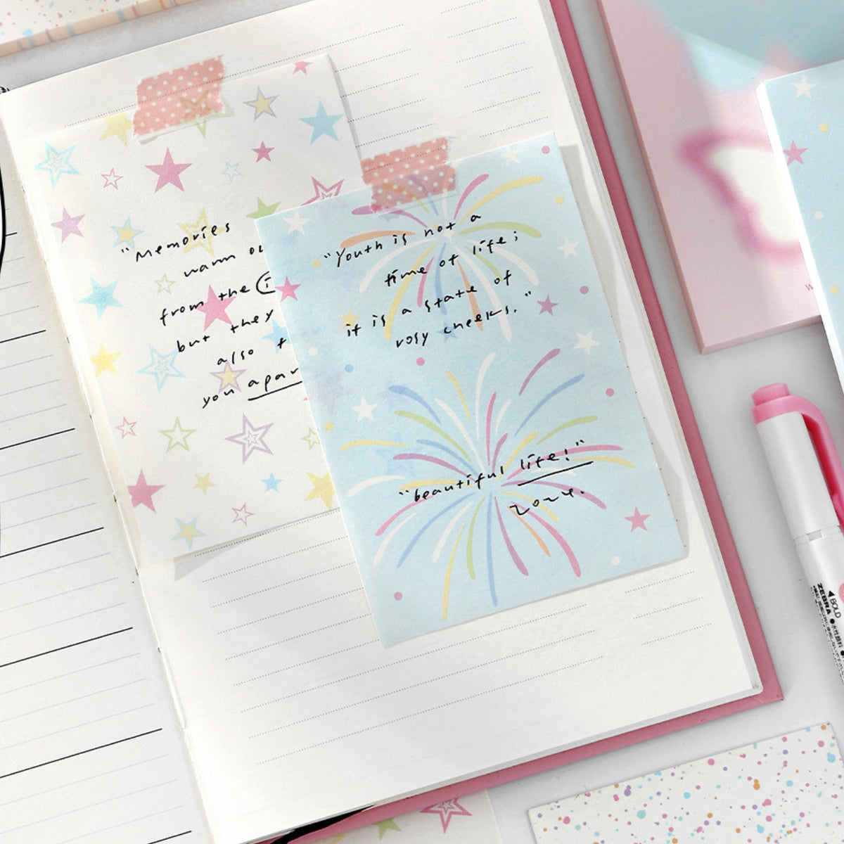 Rainbow Street Photography Series Small Fresh Message Notepad 10