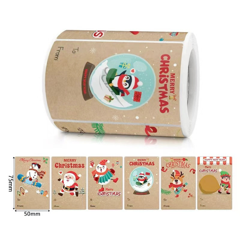 Rectangular Kraft Gift Tags - Premium Label Stickers | Stamprints