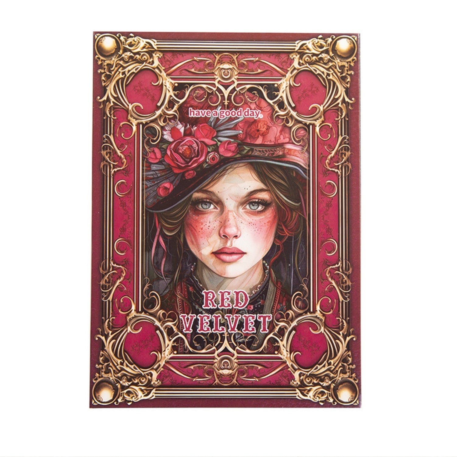 Red Velvet Years Series Retro Background Paper 1