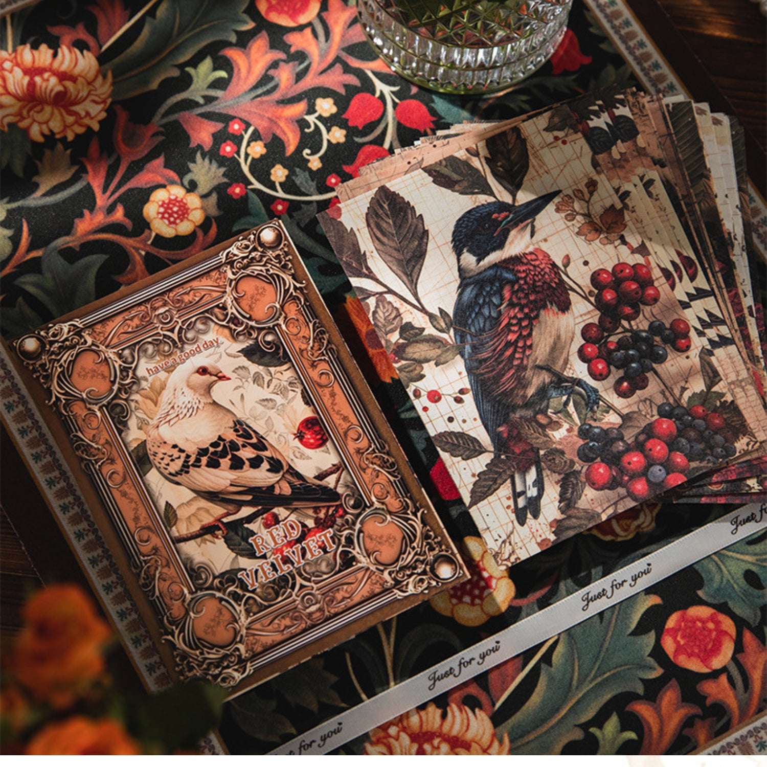 Red Velvet Years Series Retro Background Paper 10