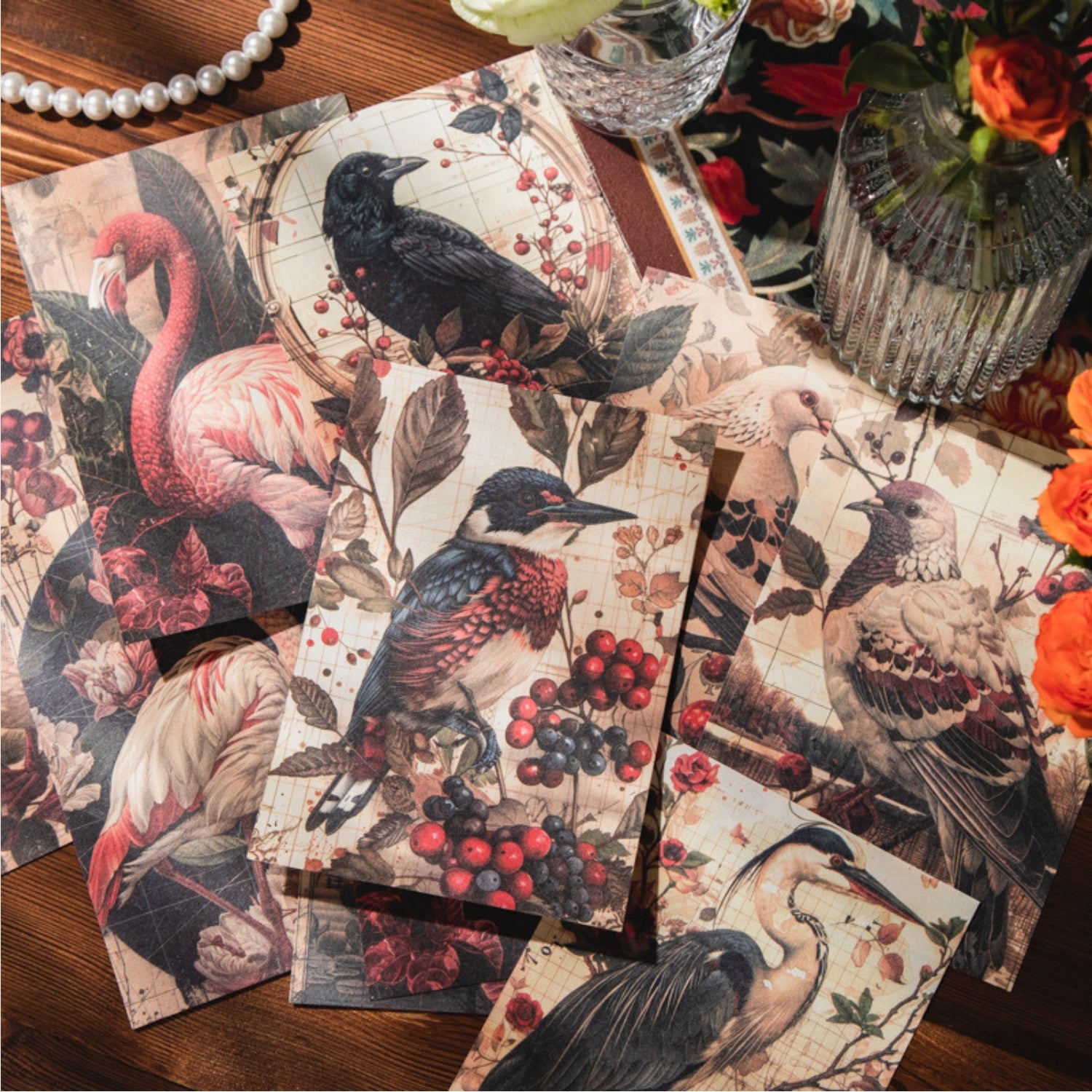 Red Velvet Years Series Retro Background Paper 3